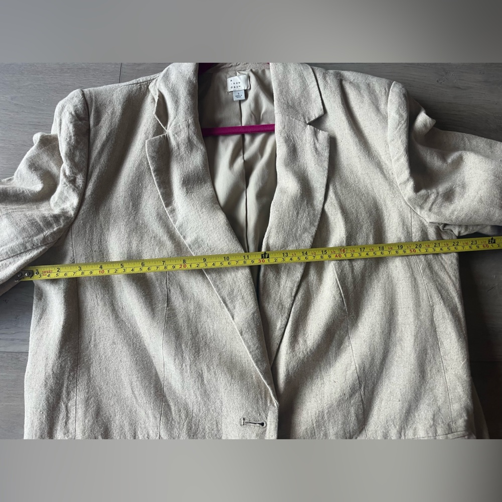 🆕 🤎🤎🤎3 Piece Suit - A New Day Linen Cargo Skirt, Waistcoat and Blazer in Oatmeal - Picture 5 of 10